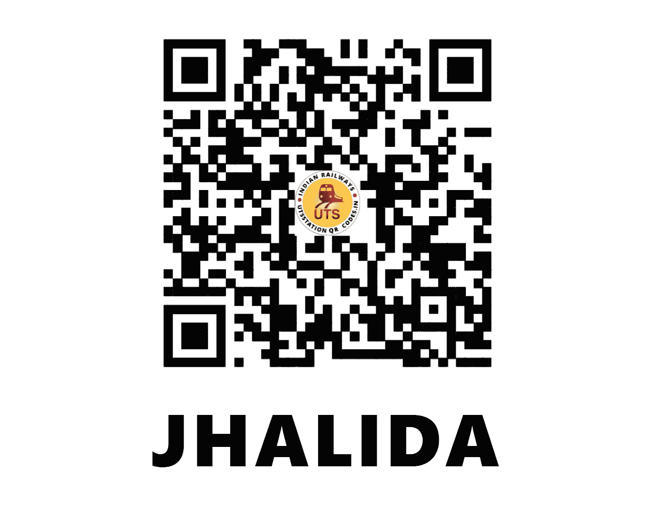 UTS QR Code for JHALIDA - JAA (SE - WEST BENGAL)